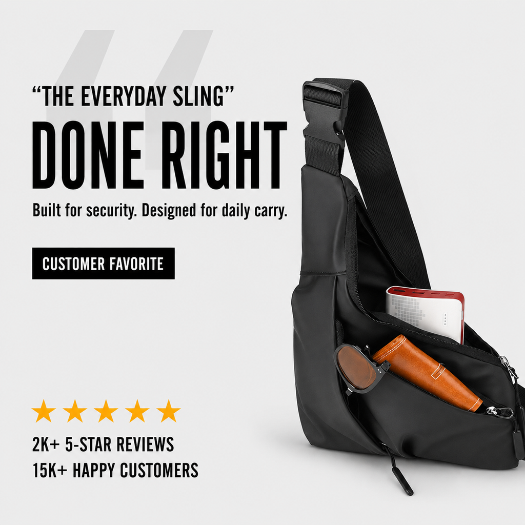 Anti-Theft Cross Bag - Unisex