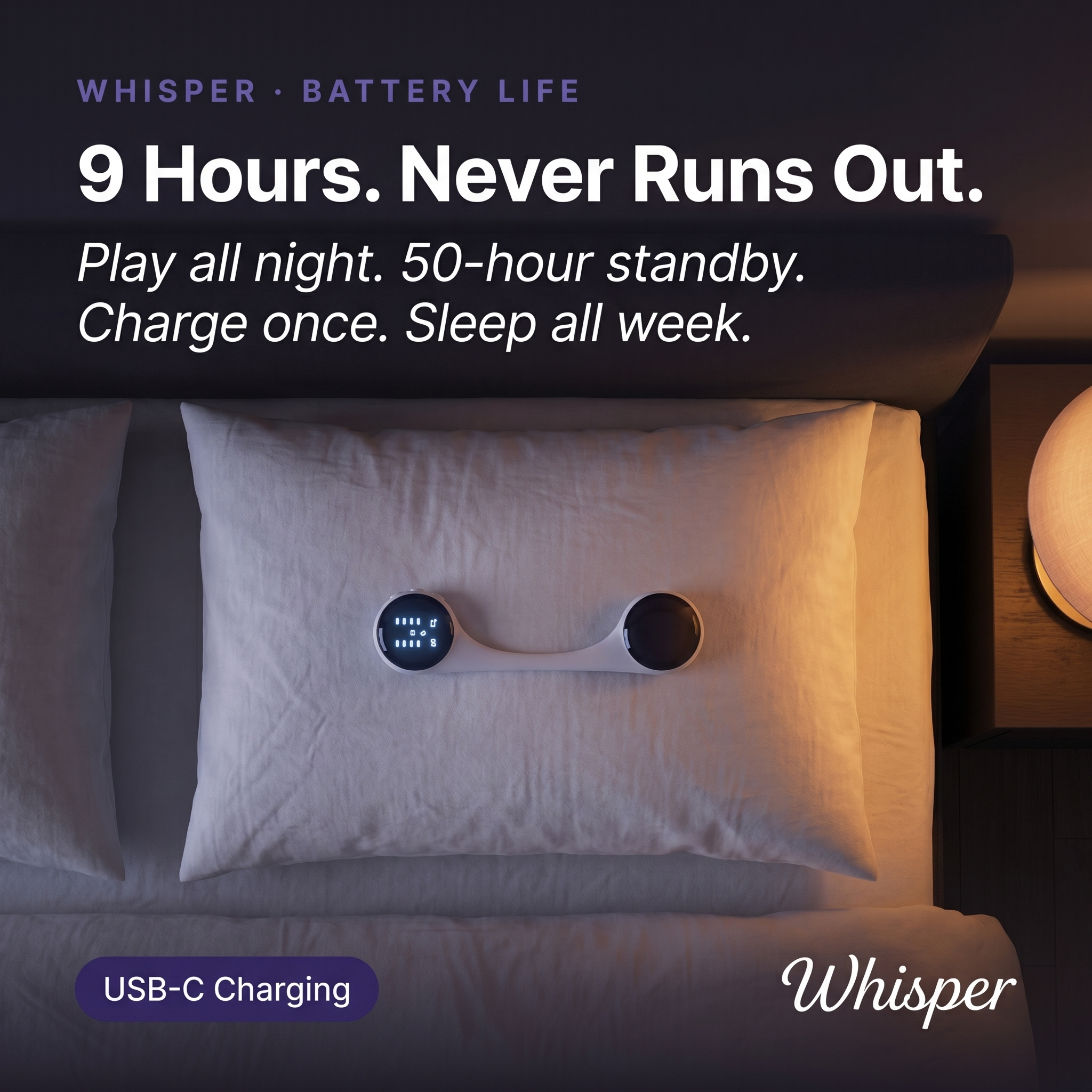Whisper | PILLOW SPEAKER FOR PRIVACY & COMFORT
