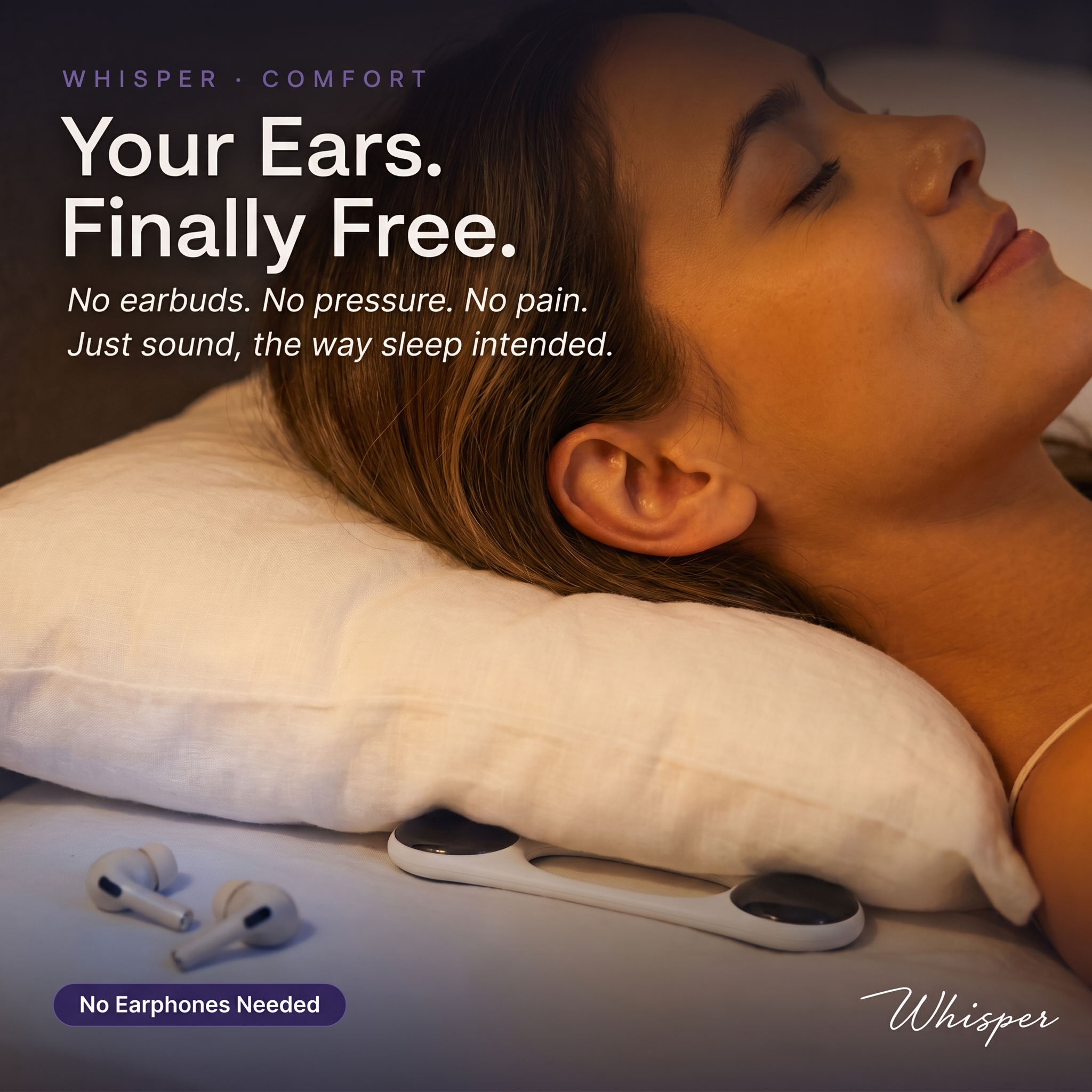 Whisper | PILLOW SPEAKER FOR PRIVACY & COMFORT